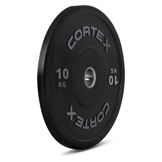 CORTEX 10kg Black Series V2 50mm Rubber Olympic Bumper Plate (Pair)