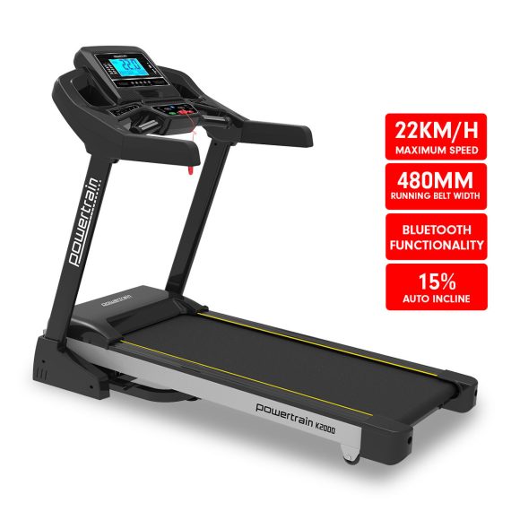 Powertrain K2000 Treadmill w/ Fan & Auto Incline Speed 22km/h