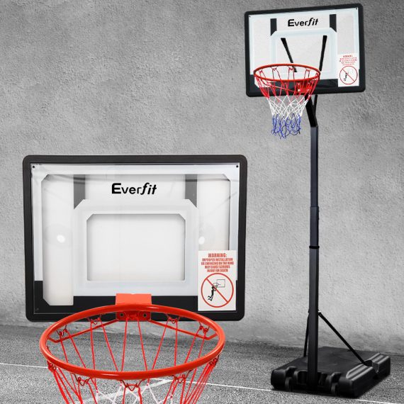 Adjustable Portable Basketball Stand Hoop System Rim