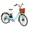 Phoenix 26 inch Electric Bike City Bicycle eBike e-Bike Urban Bikes – Blue