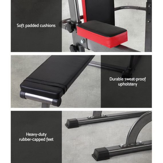 Everfit Power Tower Weight Bench Multi-Function Station – 9-IN-1