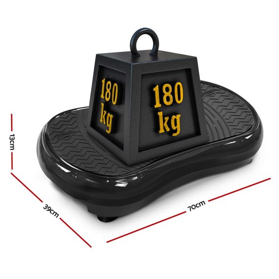 Everfit Vibration Machine Plate Platform Body Shaper Home Gym Fitness – Black