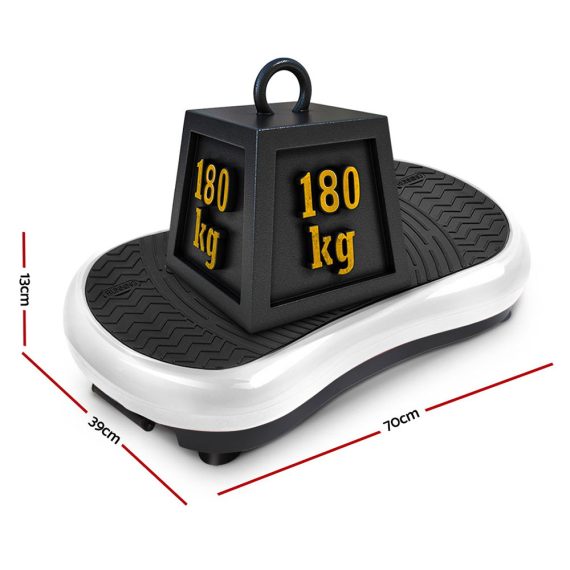 Everfit Vibration Machine Plate Platform Body Shaper Home Gym Fitness – White