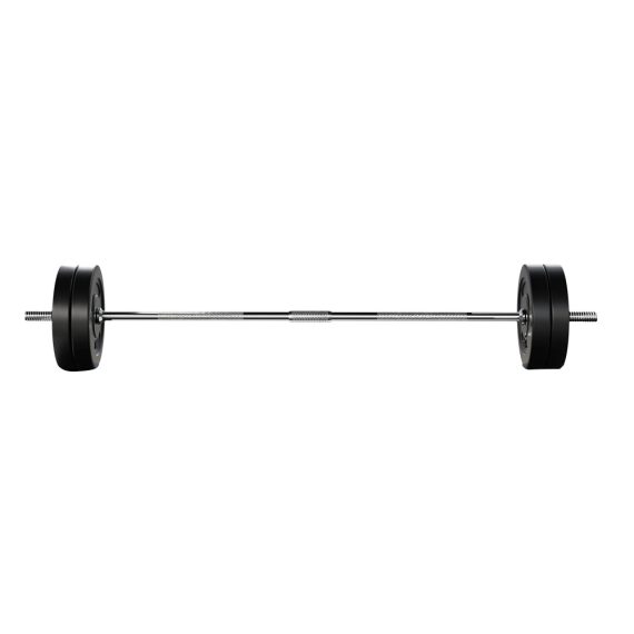 Barbell Weight Set Plates Bar Bench Press Fitness Exercise Home Gym 168cm – 28 kg