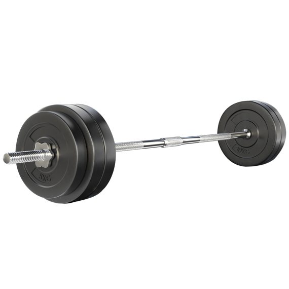 Barbell Weight Set Plates Bar Bench Press Fitness Exercise Home Gym 168cm – 58 kg