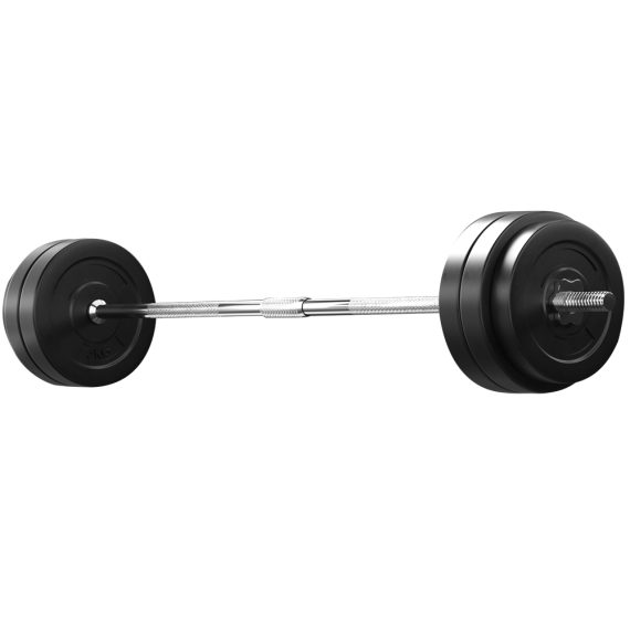 Barbell Weight Set Plates Bar Bench Press Fitness Exercise Home Gym 168cm – 58 kg