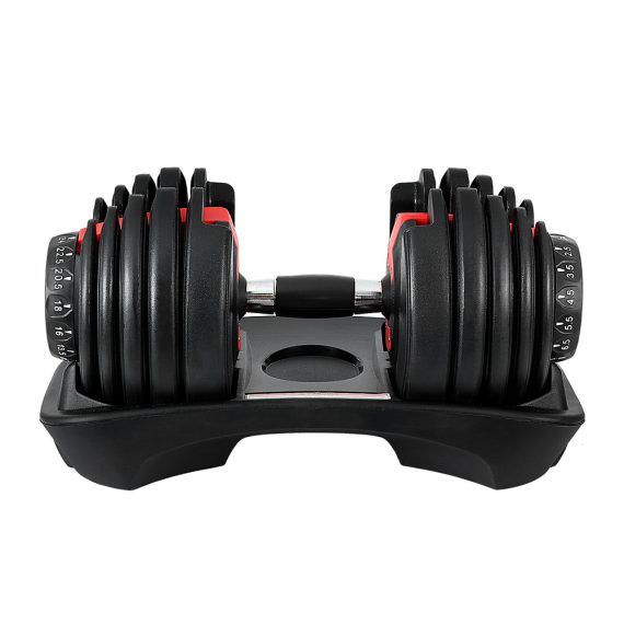 24kg Adjustable Dumbbell Dumbbells Weight Plates Home Gym Fitness Exercise