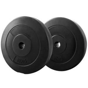 Barbell Weight Plates Standard Home Gym Press Fitness Exercise 2pcs – 20 KG