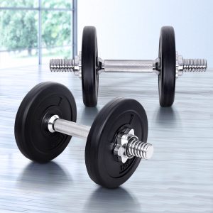 Dumbbells Dumbbell Set Weight Plates Home Gym Fitness Exercise – 10 KG