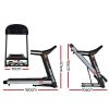 Everfit Electric Treadmill 45cm Incline Running Home Gym Fitness Machine Black – Model 1