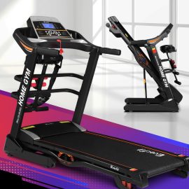 Electric Treadmill 480mm 18kmh 3.5Auto Incline Home Gym Run Exercise Machine Fitness Dumbbell Massager Sit Up Bar