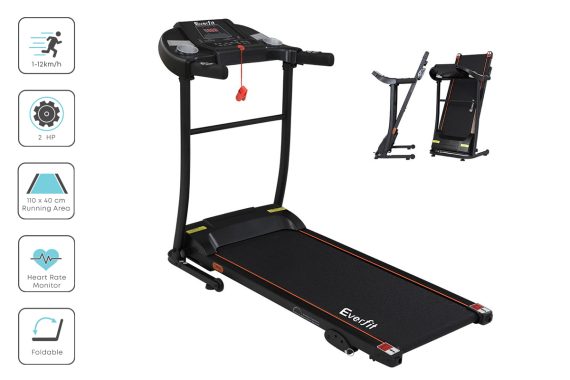 Everfit Electric Treadmill Incline Home Gym Exercise Machine Fitness 400mm – Model 2