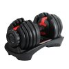 Adjustable Dumbbell Dumbbells Weight Plates Home Gym Fitness Exercise