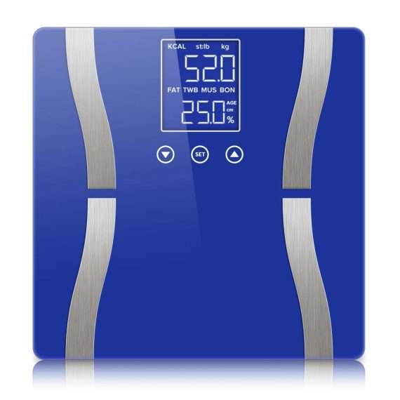 Digital Body Fat Scale Bathroom Scales Weight Gym Glass Water LCD Electronic