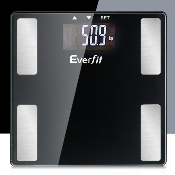 Bathroom Scales Digital Body Fat Scale 180KG Electronic Monitor BMI CAL
