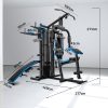 Multi Station Home Gym Exercise Machine Fitness Equipment Set Weight Bench Press Set 100LBS
