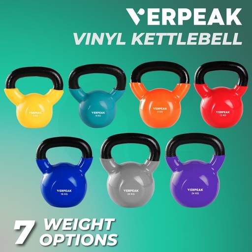 Vinyl Kettlebell 16 KG (Blue)
