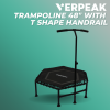 Fitness Trampoline 48″ With T Shape Handrail