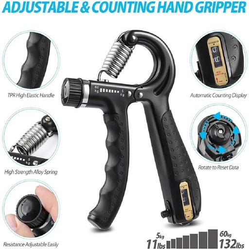 VERPEAK 5 in 1 Hand Grips, Adjustable Hand Grip Strengthener Kit with Carry Bag