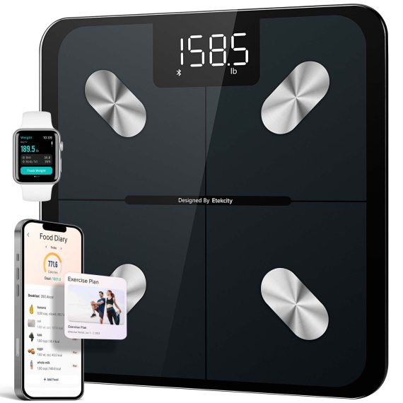 Harmony Mat – Sky Blue & Etekcity Scale for Body Weight and Fat Percentage – Black Bundle