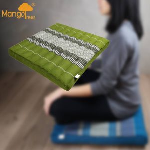 Thai Kapok Meditation Cushion Yoga Seat Green