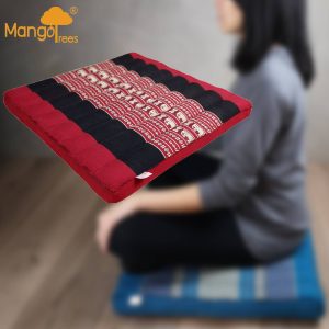 Thai Kapok Meditation Cushion Yoga Seat RedEle