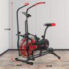 Powertrain Air Resistance Fan Exercise Bike for Cardio – Red