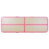 Inflatable Gymnastics Mat with Pump PVC – 400x100x10 cm, Pink
