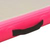 Inflatable Gymnastics Mat with Pump PVC – 400x100x10 cm, Pink