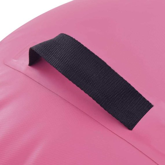 Inflatable Gymnastic Roll with Pump PVC – 100×60 cm, Pink