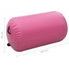 Inflatable Gymnastic Roll with Pump PVC – 100×60 cm, Pink