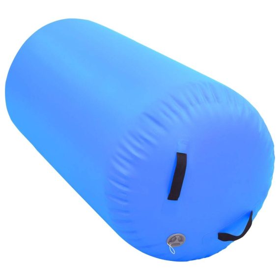 Inflatable Gymnastic Roll with Pump PVC – 120×75 cm, Blue