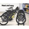 Stand Floor Bicycle Storage – Silver, 6 Bike