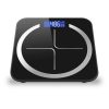 180kg Digital Fitness Weight Bathroom Body Glass LCD Electronic Scales – Black