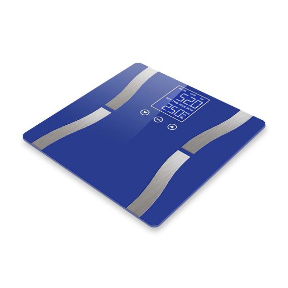 2X Digital Body Fat Scale Bathroom Scale Weight Gym Glass Water LCD – Blue and Purple