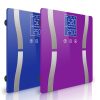 2X Digital Body Fat Scale Bathroom Scale Weight Gym Glass Water LCD – Blue and Purple