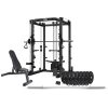 CORTEX SM20 Smith Station with 130kg Olympic Bumper V2 Weight, Bar and Bench Set