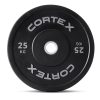 Cortex 25kg Black Series V2 Rubber Olympic Bumper Plate 50mm (1 Pack)