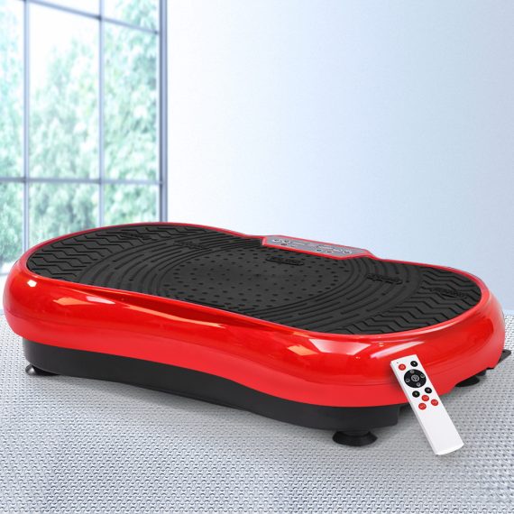 Vibration Machine Plate Platform Body Shaper Home Gym Fitness – Red