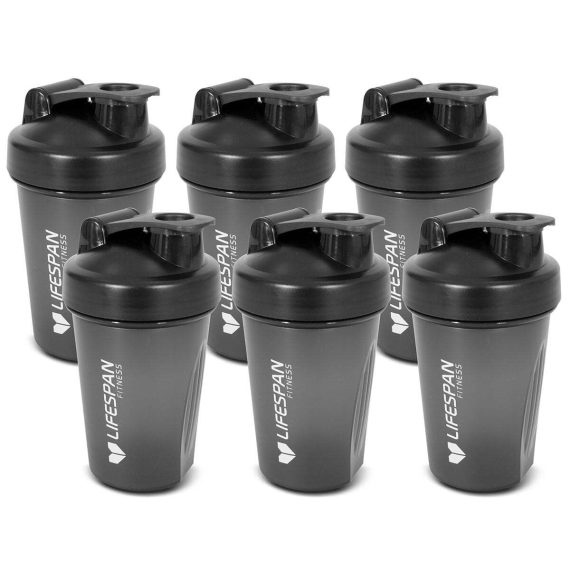 Lifespan Fitness Shaker Bottle (500ml, Black). – 6