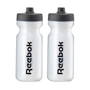 Reebok Water Bottle (500ml, Clear), Pack of 2