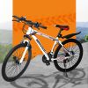 Mountain Bike 21 Speed Bicycle Front Suspension Men Carboon Steel Red Wihte