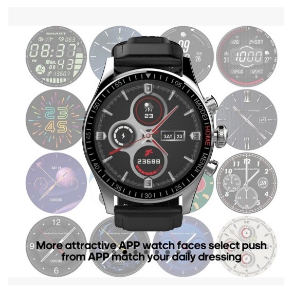 DGTEC AMOLED Touch Display Sport Smart Watch 44mm 1.3″ HitFit Ceramic Black
