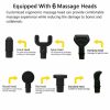 POWERFUL 6 Heads LCD Massage Gun Percussion Vibration Muscle Therapy Deep Tissue – Carbon