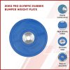 PRO Olympic Rubber Bumper Weight Plate – 20 KG