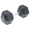 Commercial Rubber Hex Dumbbell Gym Weight – 25 KG