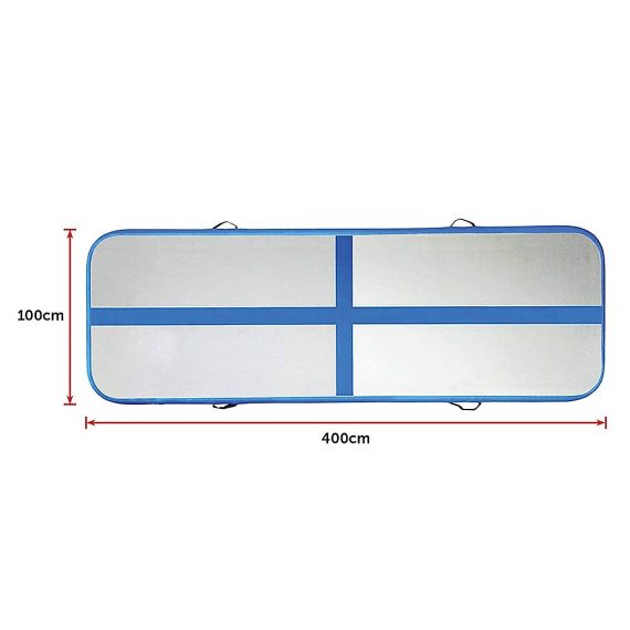 Inflatable Air Track Gym Mat Airtrack Tumbling Gymnastics Tumbling with Pump – 4 M
