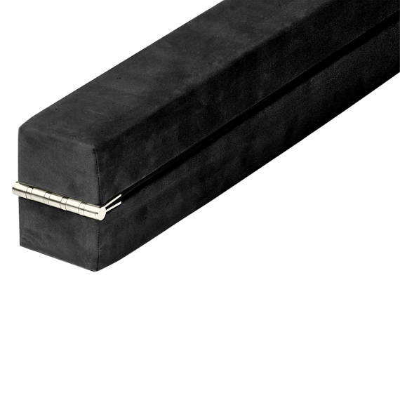 2.2m Gymnastics Folding Balance Beam Synthetic Suede – Black