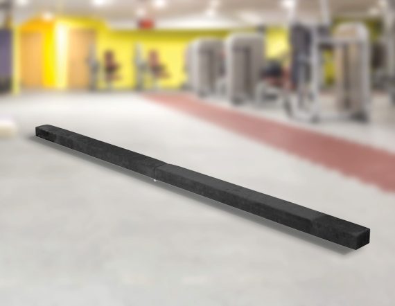 2.2m Gymnastics Folding Balance Beam Synthetic Suede – Black