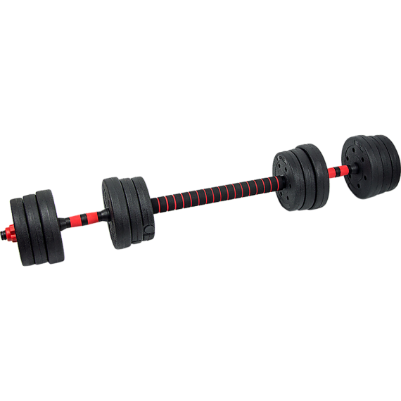 Adjustable Rubber Dumbbell Set Barbell Home GYM Exercise Weights – 20 KG